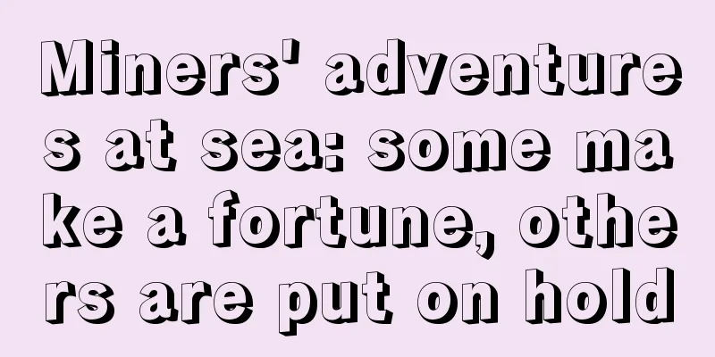 Miners' adventures at sea: some make a fortune, others are put on hold