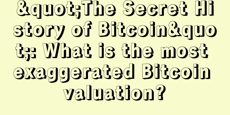 "The Secret History of Bitcoin": What is the most exaggerated Bitcoin valuation?