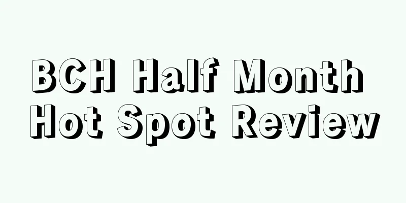 BCH Half Month Hot Spot Review