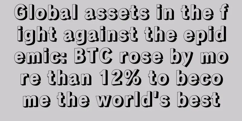 Global assets in the fight against the epidemic: BTC rose by more than 12% to become the world's best