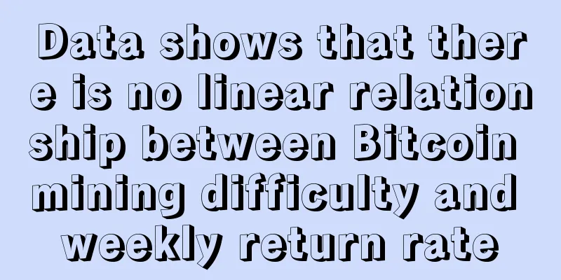 Data shows that there is no linear relationship between Bitcoin mining difficulty and weekly return rate