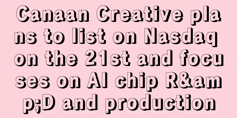 Canaan Creative plans to list on Nasdaq on the 21st and focuses on AI chip R&D and production