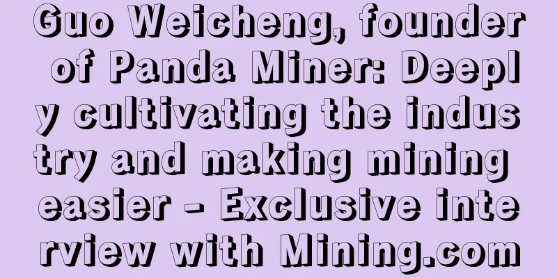 Guo Weicheng, founder of Panda Miner: Deeply cultivating the industry and making mining easier - Exclusive interview with Mining.com