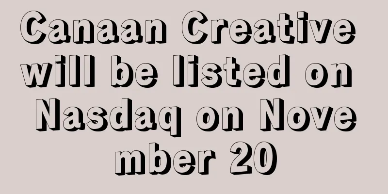 Canaan Creative will be listed on Nasdaq on November 20