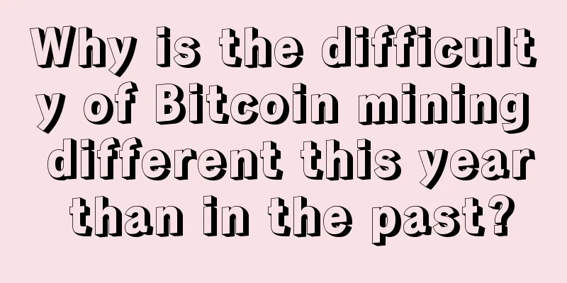 Why is the difficulty of Bitcoin mining different this year than in the past?