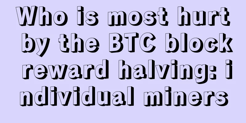 Who is most hurt by the BTC block reward halving: individual miners