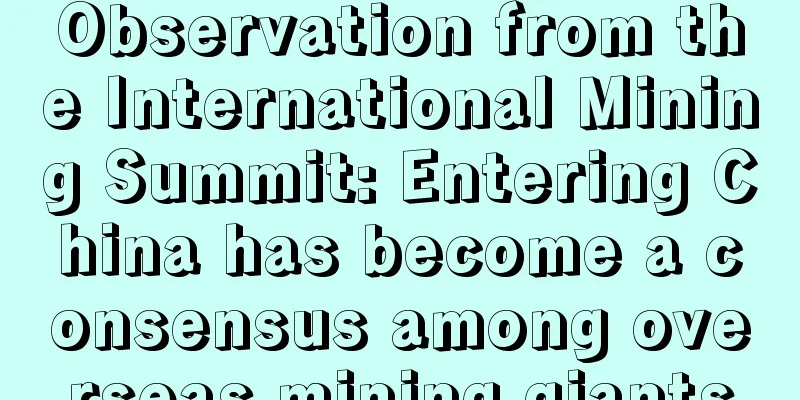 Observation from the International Mining Summit: Entering China has become a consensus among overseas mining giants