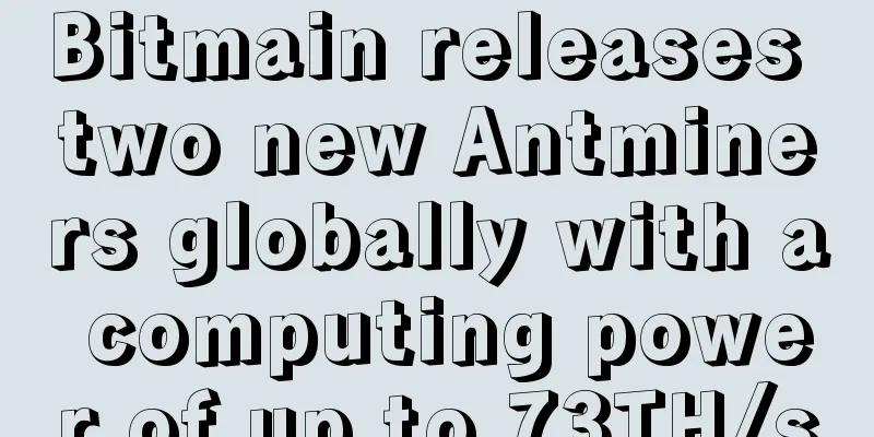 Bitmain releases two new Antminers globally with a computing power of up to 73TH/s