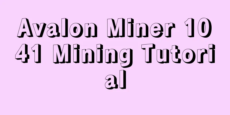 Avalon Miner 1041 Mining Tutorial