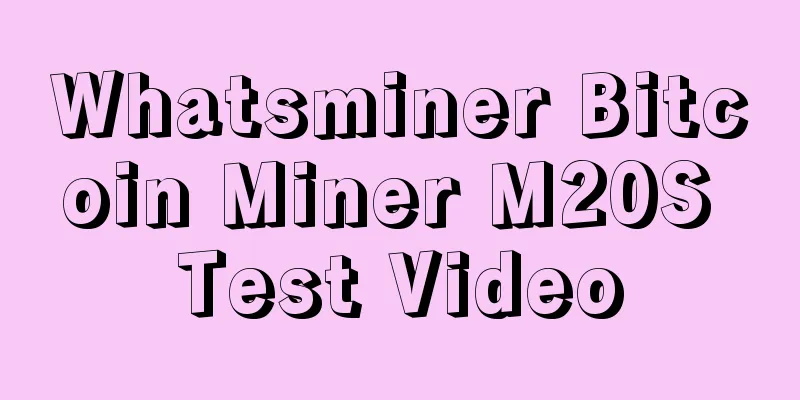 Whatsminer Bitcoin Miner M20S Test Video