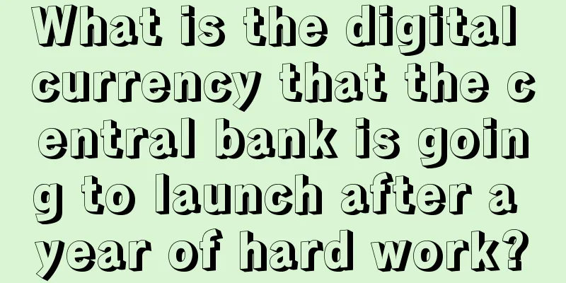 What is the digital currency that the central bank is going to launch after a year of hard work?
