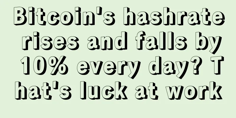 Bitcoin's hashrate rises and falls by 10% every day? That's luck at work
