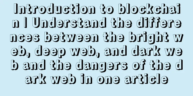 Introduction to blockchain | Understand the differences between the bright web, deep web, and dark web and the dangers of the dark web in one article