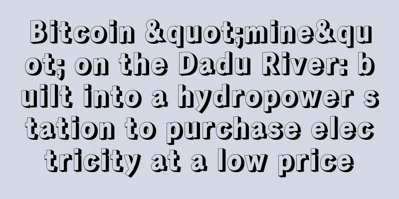 Bitcoin "mine" on the Dadu River: built into a hydropower station to purchase electricity at a low price