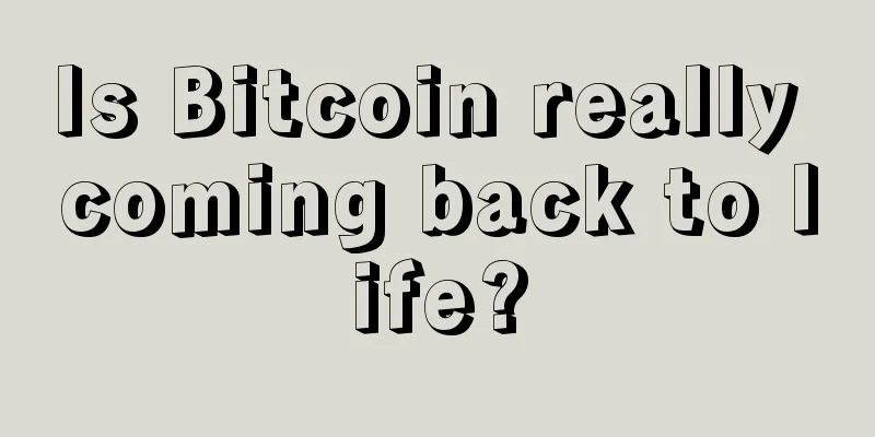 Is Bitcoin really coming back to life?