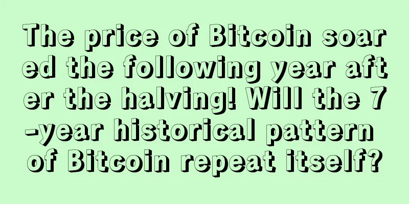 The price of Bitcoin soared the following year after the halving! Will the 7-year historical pattern of Bitcoin repeat itself?