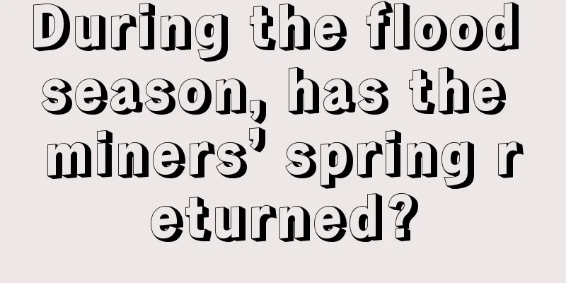During the flood season, has the miners’ spring returned?