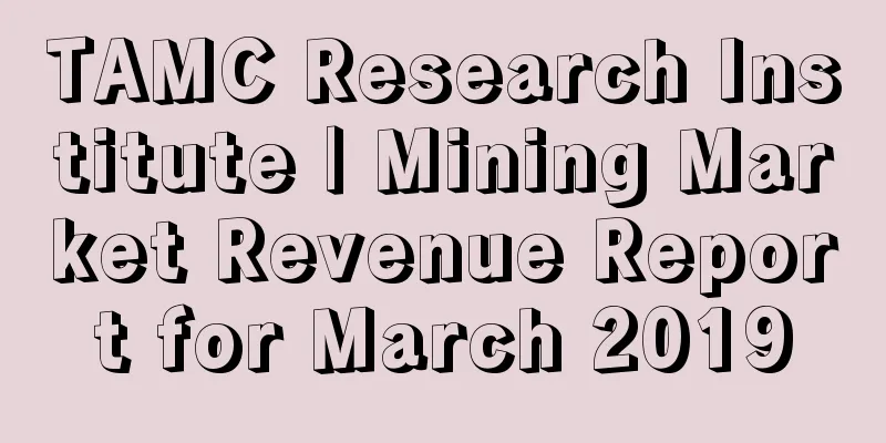 TAMC Research Institute | Mining Market Revenue Report for March 2019
