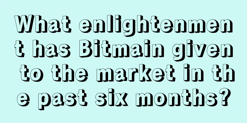 What enlightenment has Bitmain given to the market in the past six months?