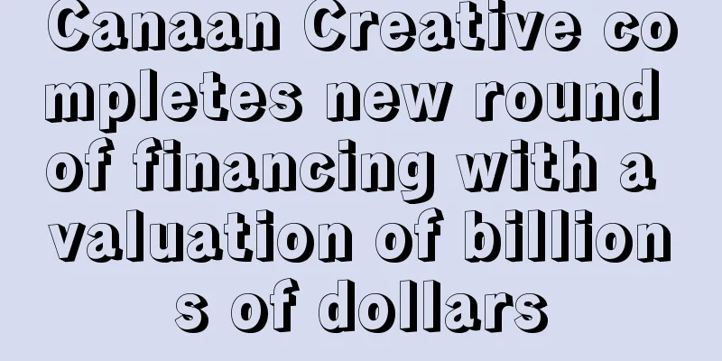 Canaan Creative completes new round of financing with a valuation of billions of dollars