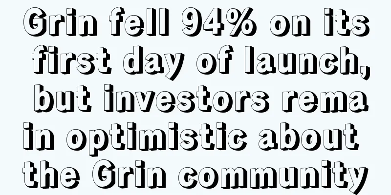 Grin fell 94% on its first day of launch, but investors remain optimistic about the Grin community