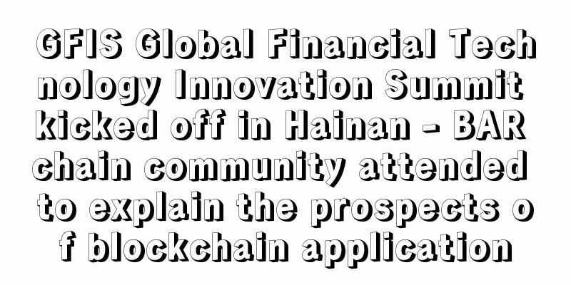 GFIS Global Financial Technology Innovation Summit kicked off in Hainan - BAR chain community attended to explain the prospects of blockchain application