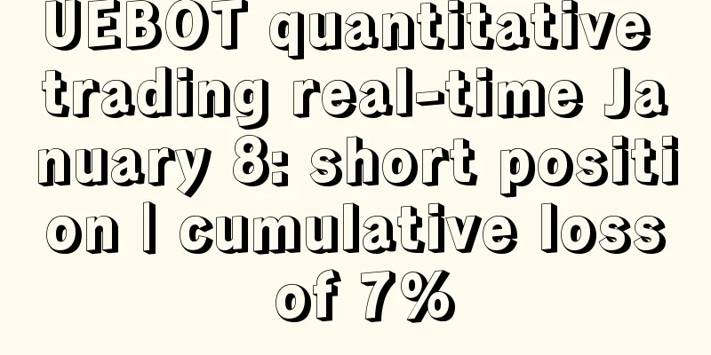 UEBOT quantitative trading real-time January 8: short position | cumulative loss of 7%