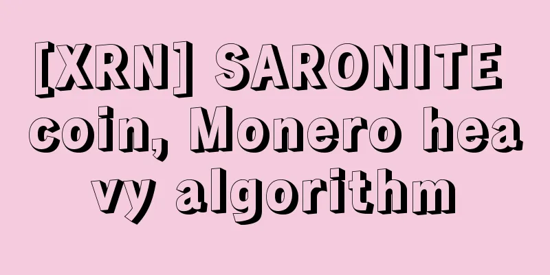 [XRN] SARONITE coin, Monero heavy algorithm