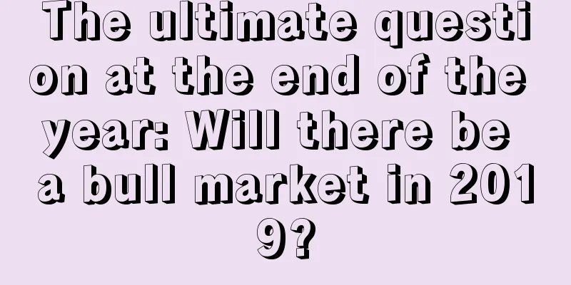 The ultimate question at the end of the year: Will there be a bull market in 2019?