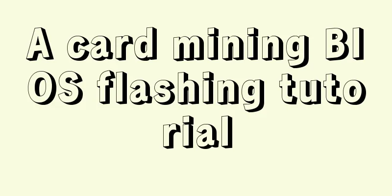 A card mining BIOS flashing tutorial