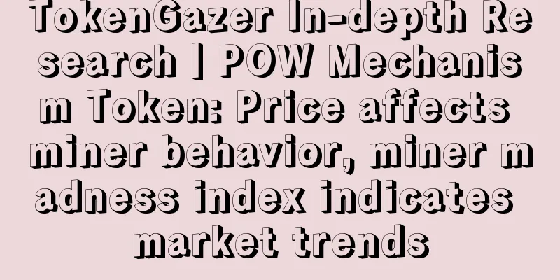 TokenGazer In-depth Research丨POW Mechanism Token: Price affects miner behavior, miner madness index indicates market trends