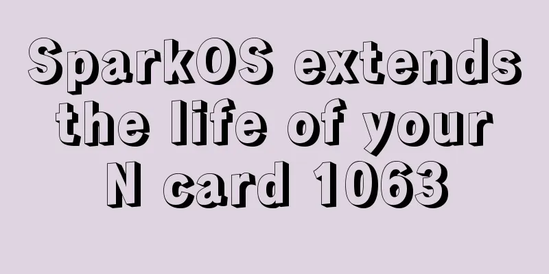 SparkOS extends the life of your N card 1063