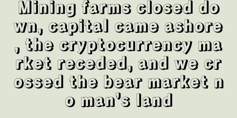 Mining farms closed down, capital came ashore, the cryptocurrency market receded, and we crossed the bear market no man’s land