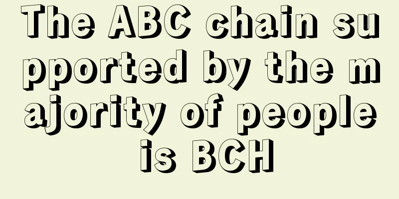 The ABC chain supported by the majority of people is BCH