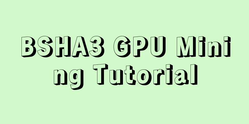 BSHA3 GPU Mining Tutorial