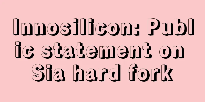 Innosilicon: Public statement on Sia hard fork