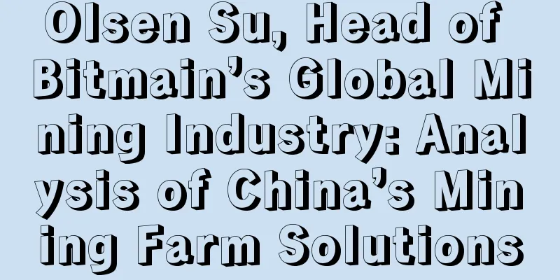 Olsen Su, Head of Bitmain’s Global Mining Industry: Analysis of China’s Mining Farm Solutions
