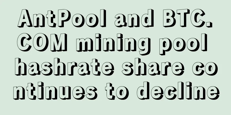 AntPool and BTC.COM mining pool hashrate share continues to decline