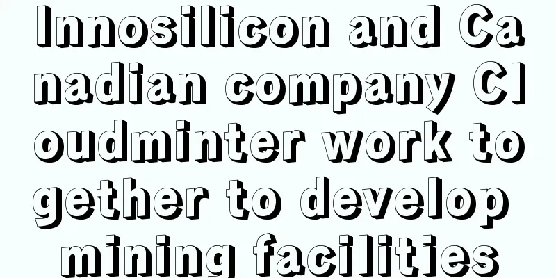 Innosilicon and Canadian company Cloudminter work together to develop mining facilities