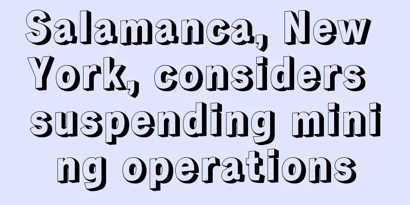 Salamanca, New York, considers suspending mining operations