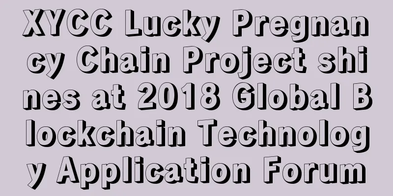 XYCC Lucky Pregnancy Chain Project shines at 2018 Global Blockchain Technology Application Forum