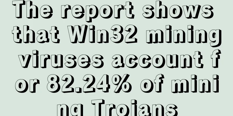 The report shows that Win32 mining viruses account for 82.24% of mining Trojans