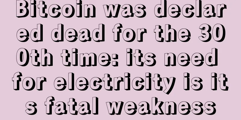 Bitcoin was declared dead for the 300th time: its need for electricity is its fatal weakness