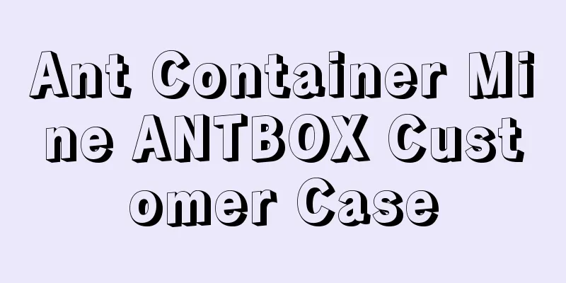 Ant Container Mine ANTBOX Customer Case