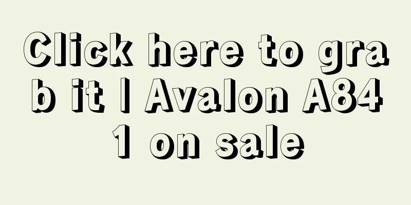 Click here to grab it | Avalon A841 on sale