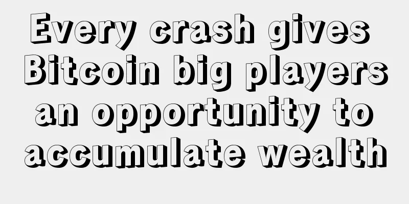 Every crash gives Bitcoin big players an opportunity to accumulate wealth