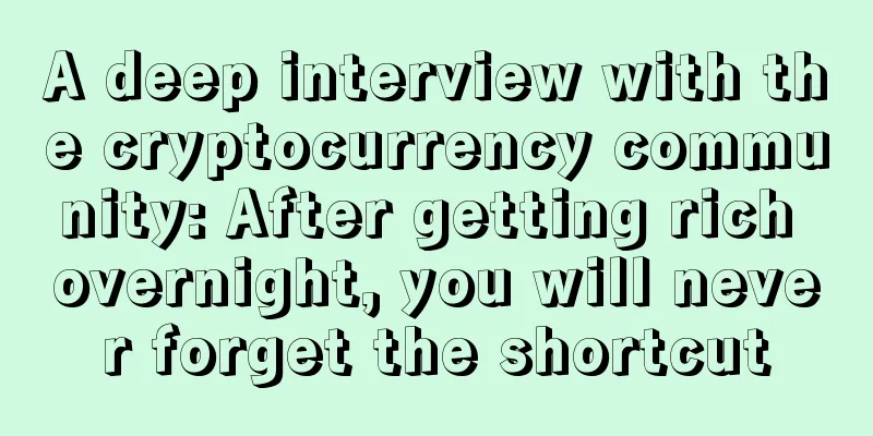 A deep interview with the cryptocurrency community: After getting rich overnight, you will never forget the shortcut