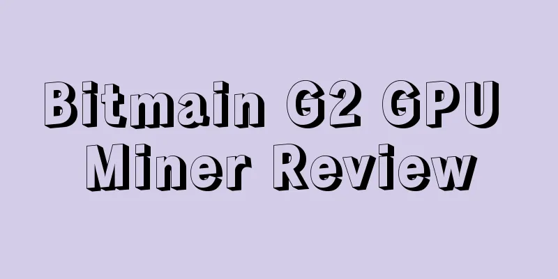 Bitmain G2 GPU Miner Review
