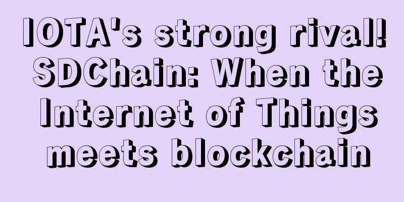 IOTA's strong rival! SDChain: When the Internet of Things meets blockchain
