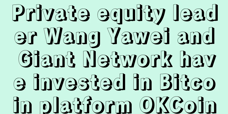 Private equity leader Wang Yawei and Giant Network have invested in Bitcoin platform OKCoin